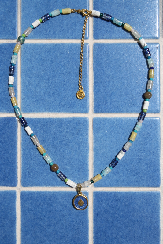 The Zara - Navy Gold Shell