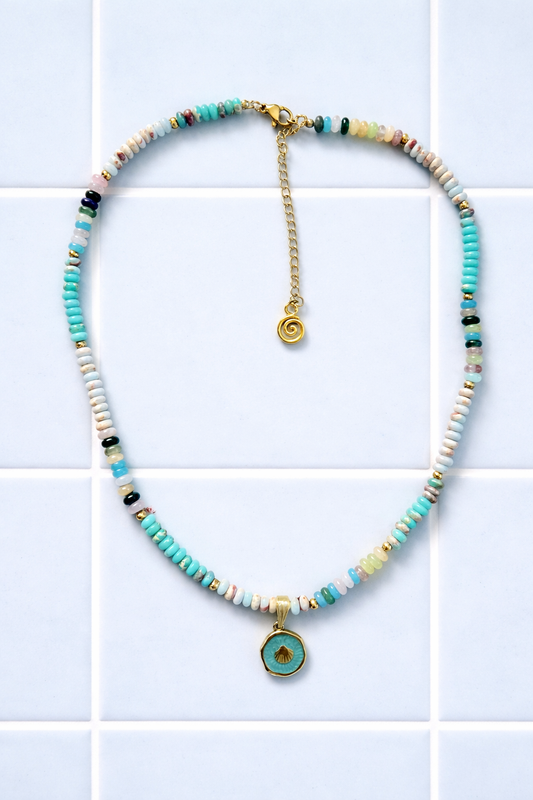 The Marnie - Teal Gold Shell