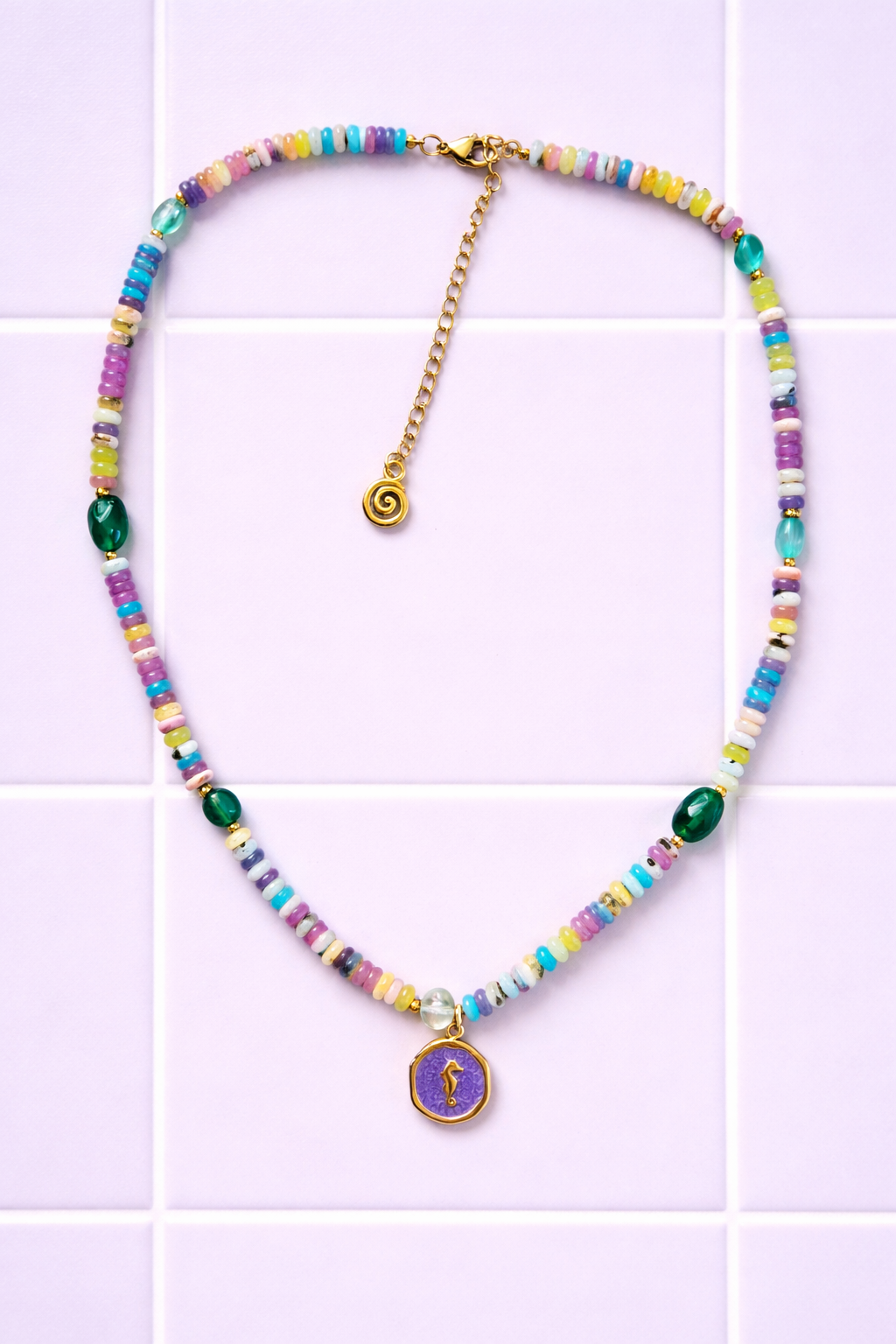 The Millie - Lilac Gold Seahorse