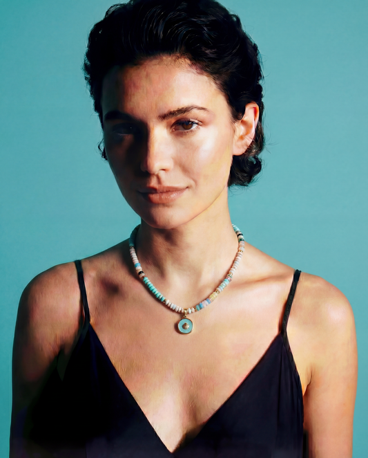 The Marnie - Teal Gold Shell