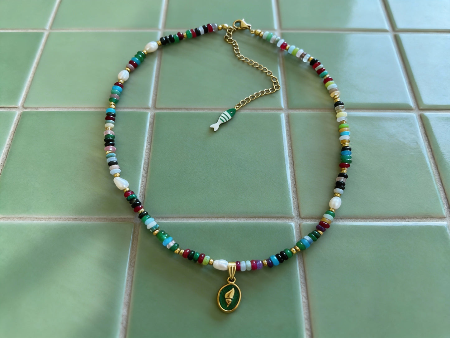 The Lottie - Emerald Gold Shell